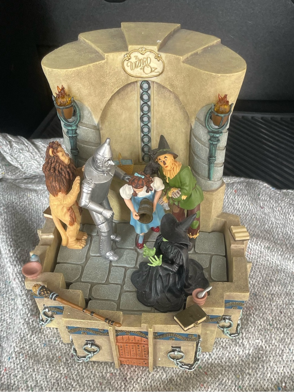 “I’m Melting!” Wicked Witch Fountain from San Francisco Music Box Company